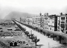 Old picture of Moll de la Fusta, Barcelona
