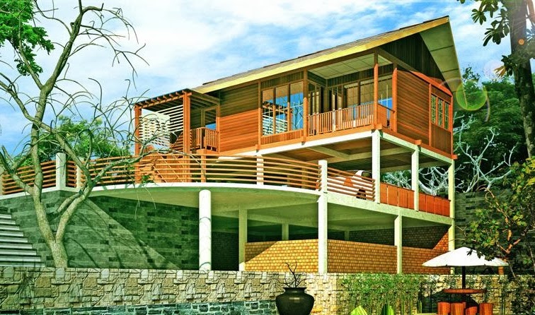Gambar Desain Rumah Kayu Modern ~ Gambar Rumah Idaman