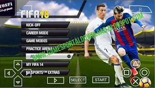 Free Download FIFA 2018 For ISO PPSSPP  Zip File In Android