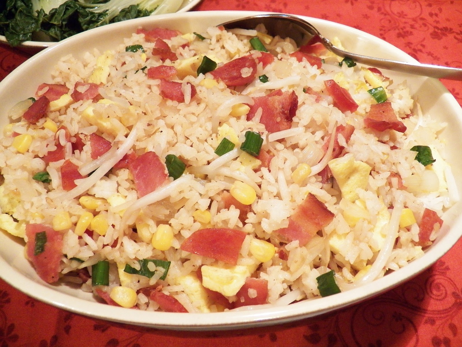 BACON EGG AND SWEET SAUSAGE FRIED RICE In Good Flavor Great Recipes