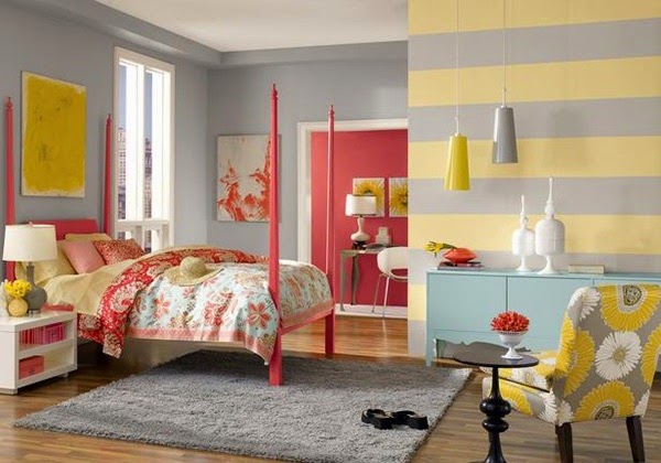Painting stripes on wall