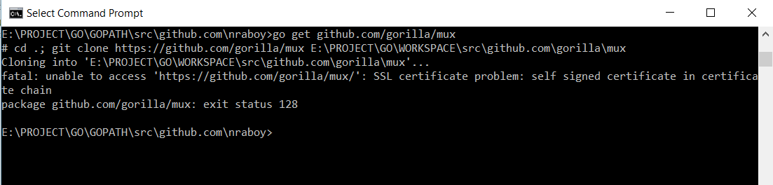 Git self signed certificate