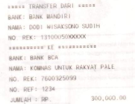 Transfer ke KNRP