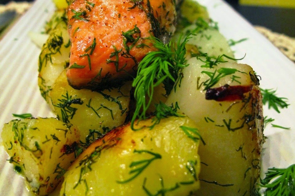 Baked Salmon With Fennel And Potatoes Recipe Food Network Recipes
