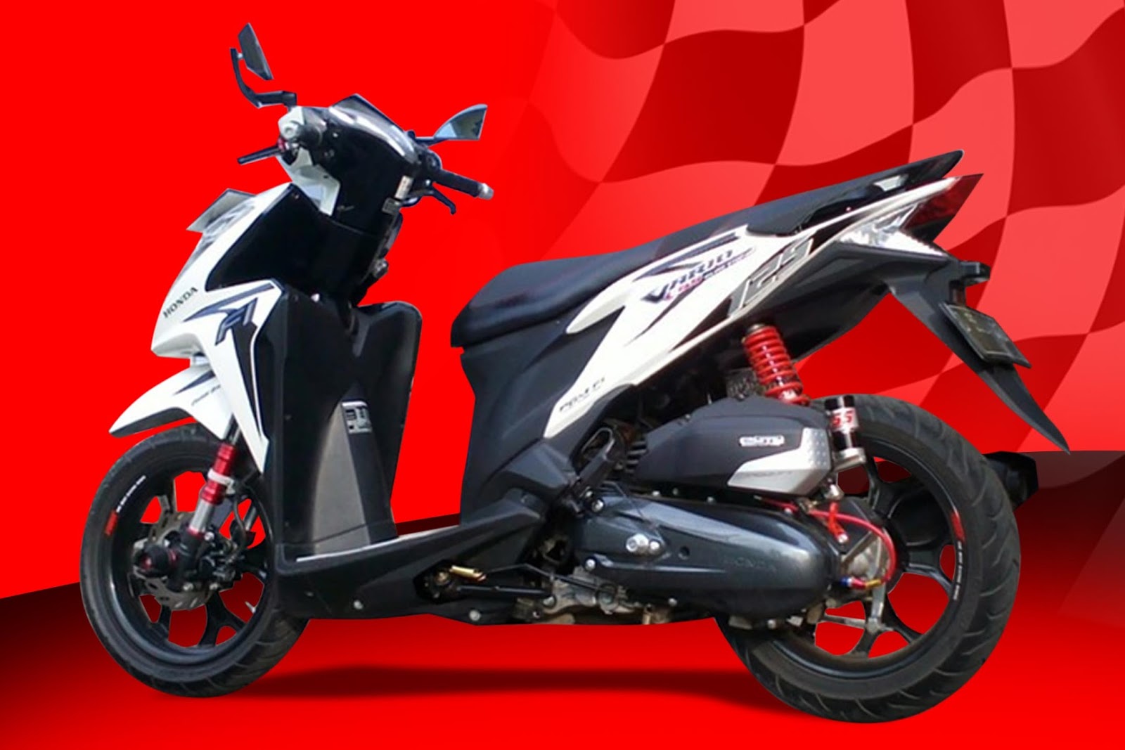 Gambar Modifikasi Vario 125 150 Esp Iss Fi Velg Jari Jari 17