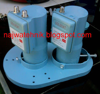 2 lnb sudah terpasang Cara merakit 2 lnb