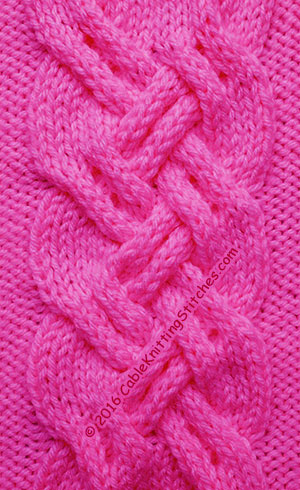 Cable Knitting Stitches » Cable panel 19 » Big Braids