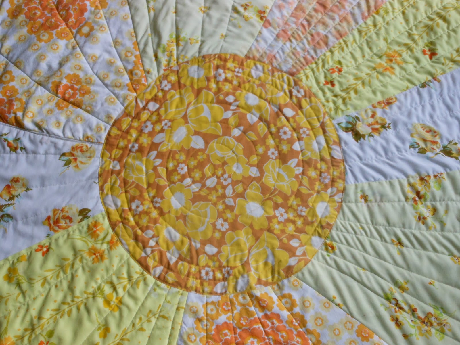 Wonky Patchwork Sunshine Quilt