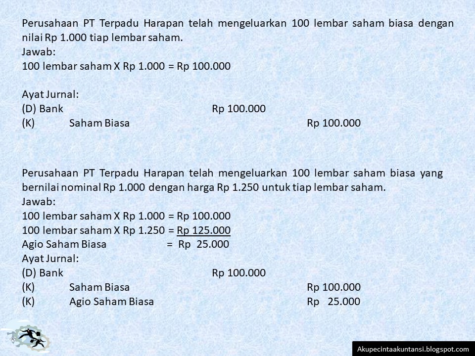 Cara Menjurnal Setoran Modal Perusahaan Berbentuk Perseroan Akuntansi
