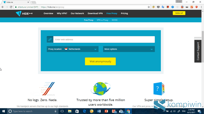 hide.me proxy situs yang diblokir