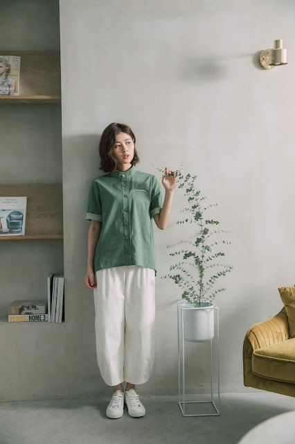 林間湖畔短袖襯衫-森徑