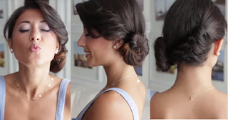twisted side bun hairstyle for girls