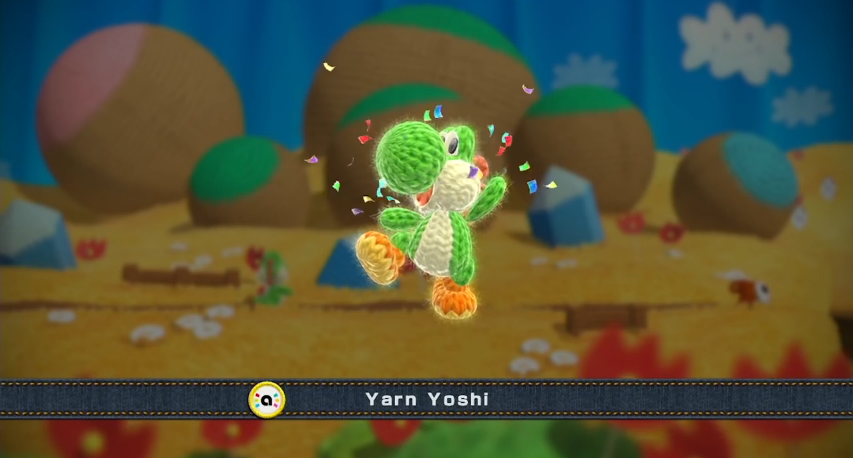Yarn Yoshi Yoshi's Woolly World amiibo activation Wii U in-game