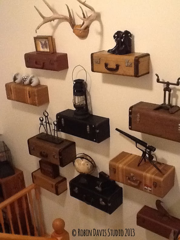 Created our Luggage Wall today!