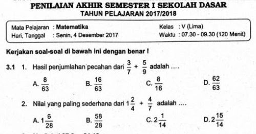 Berikut ini penulis sajikan Soal LatihanYang Di rangkum Untuk Pengunjung   Contoh Soal Uts Sd Kelas 4 Kurikulum 2013 cadgget