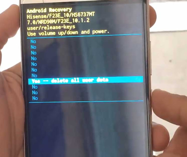 Restaurar y borrar datos