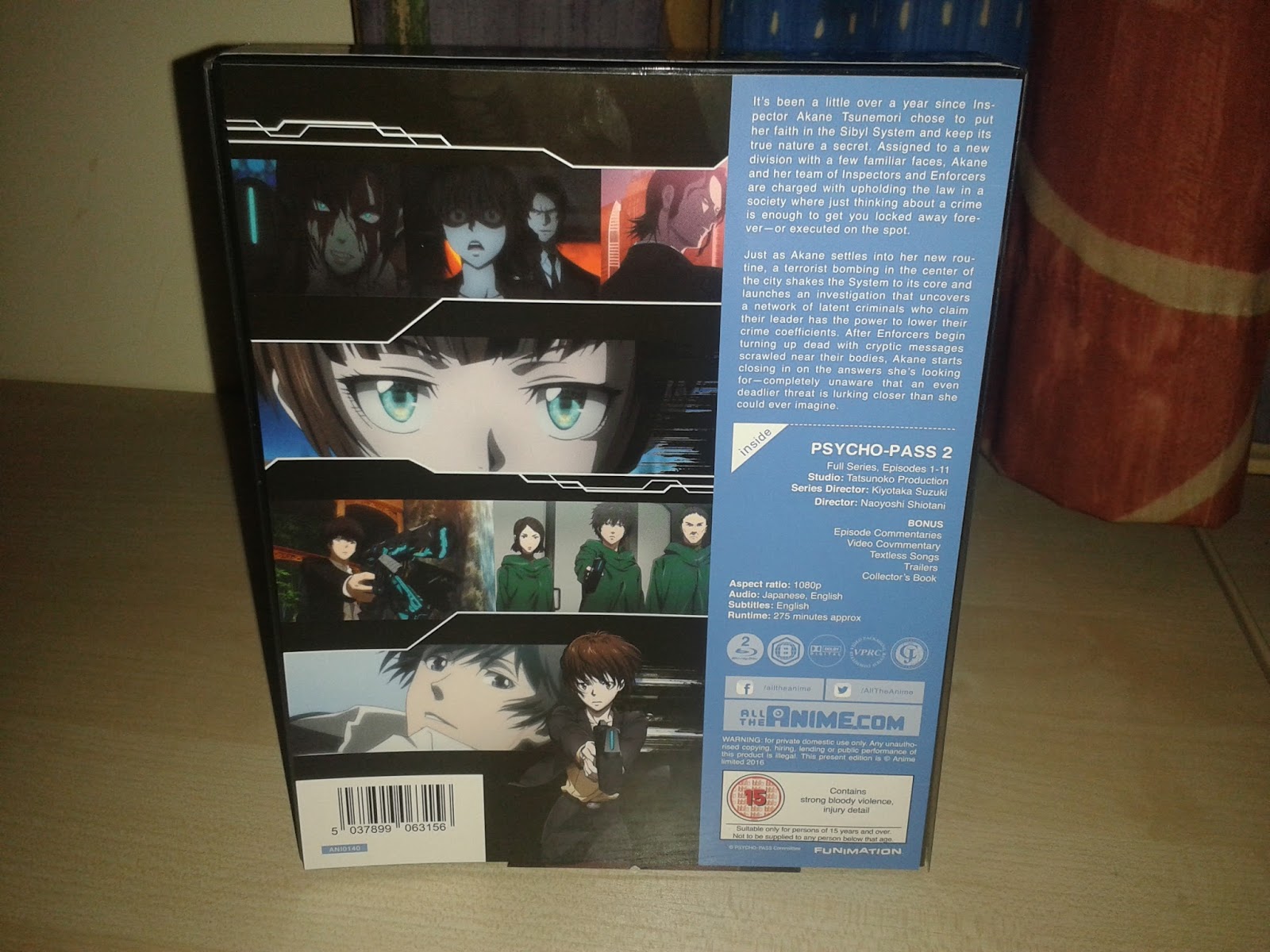The Normanic Vault: Unboxing [UK]: Psycho Pass 2 - Complete Series:  Collector's Edition (Blu-ray)