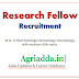 Research Fellow Recruitment PAU-Ludhiana