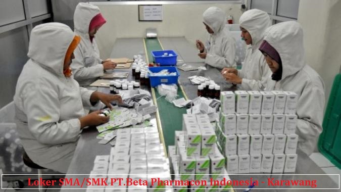 Info Loker SMA/SMK PT. Beta Pharmacon Kawasan Industri Surya Cipta