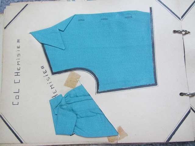 Exemples de couture de col