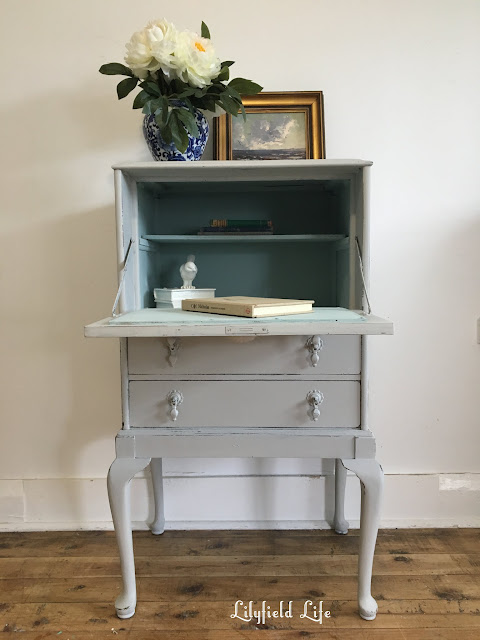 Lilyfield Life vintage desk secretaire hand painted