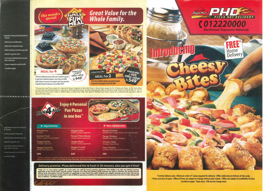 No. 1 source of entertainment from Nepal KFC and PIZZA HUT Nepal, Re