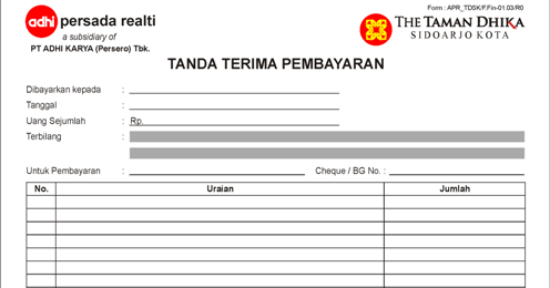 CONTOH NOTA | Percetakan di Malang