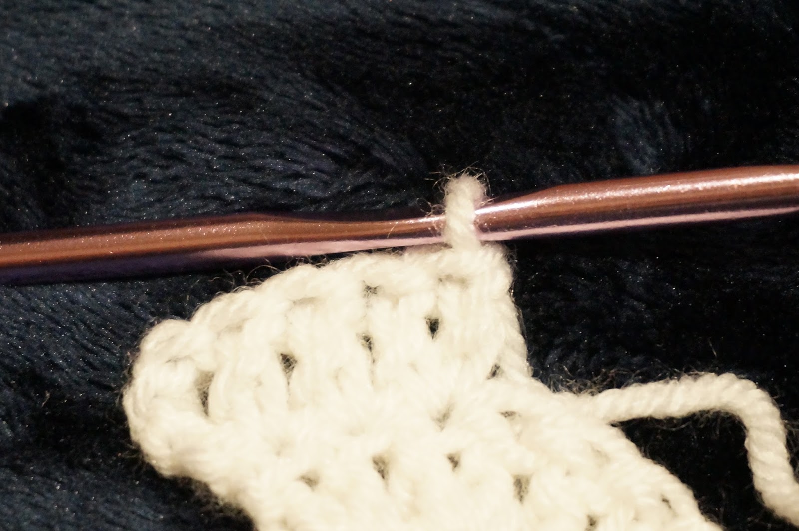 How to crochet half circle, written pattern