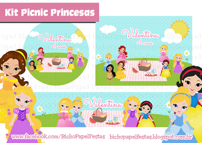 Kit Festa Piquenique Princesas