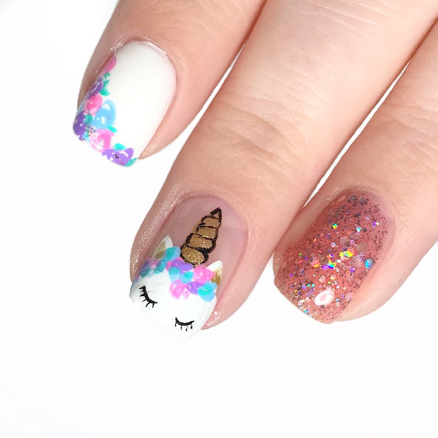 unicorn nail art tutorial digital