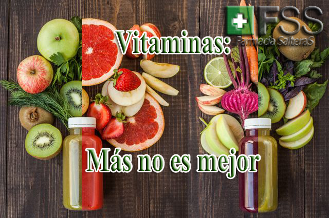 #Vitaminas. Más no es mejor.