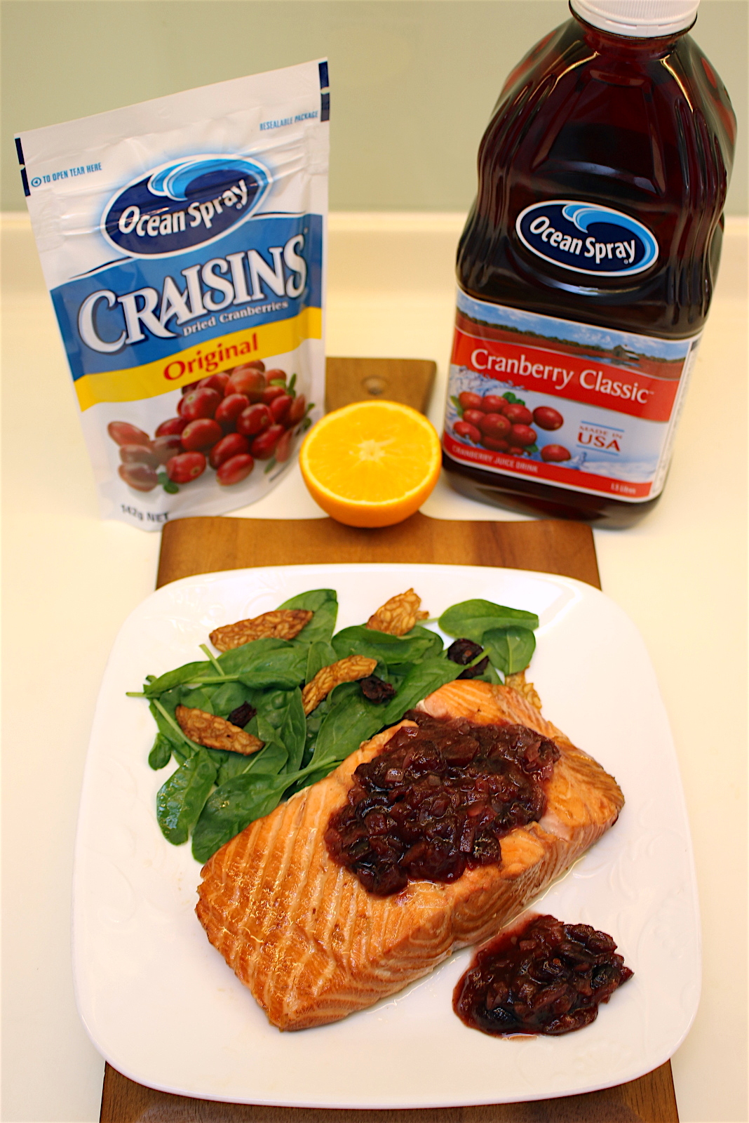 What are some recipes for relish using Ocean Spray cranberries?