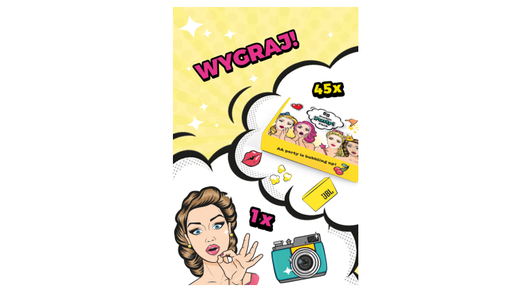 Do wygrania 45 zestawów AA Bubble Party Pack Konkurs