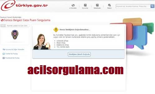 Sürücü Belgesi Ceza Puanı Sorgulama