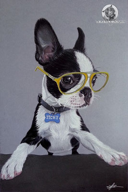 05-Boston-Terrier-Lorine-Angelmann-Cool-Realistic-Animal-Drawings-www-designstack-co