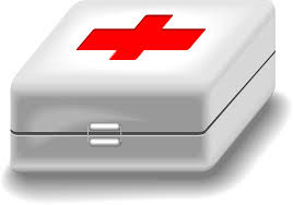 Cruz Imagem de uma cruz vermelha em uma maleta de médicos