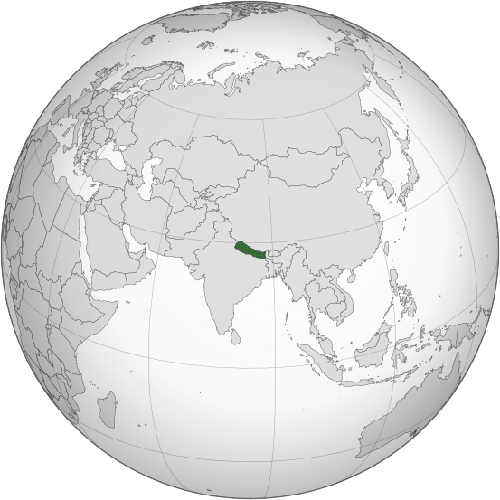 Letak negara Nepal