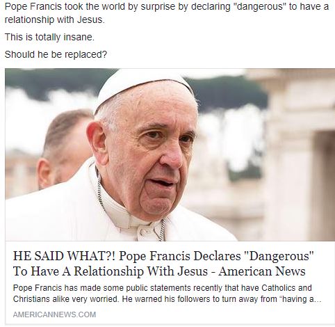 he wtf pope skeptical jello boned curmudgeonly presents