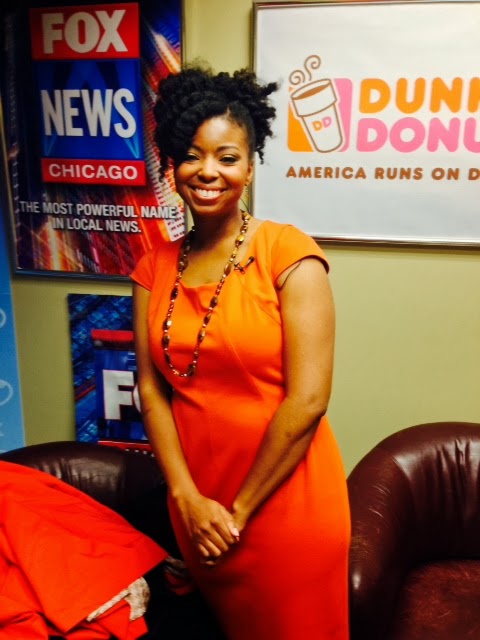 Jocelyn Delk Adams in the Fox News Chicago green room
