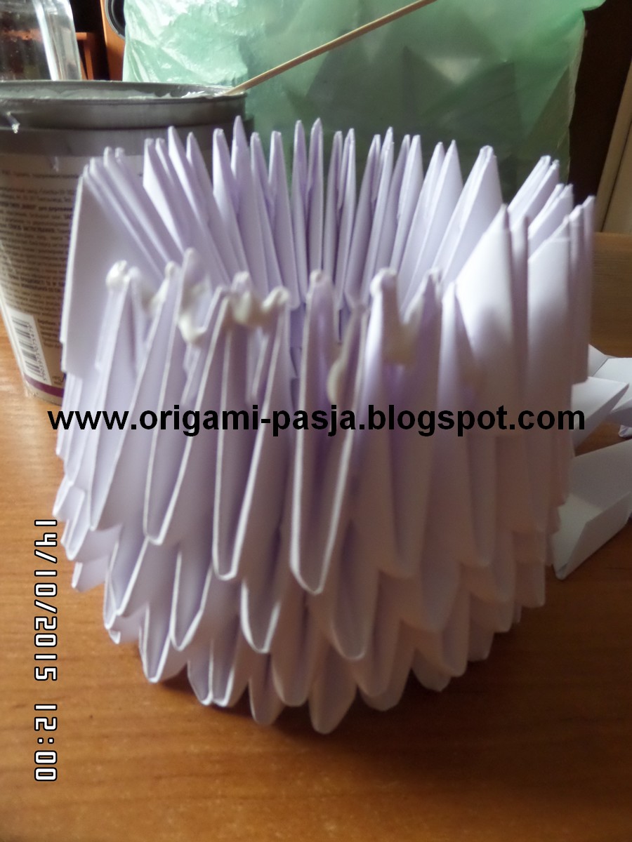 Wwworigami Pasjablogspotcom Kot Origami Modułowe Kurs