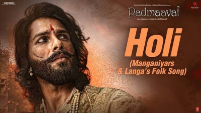 holi song in padmavati