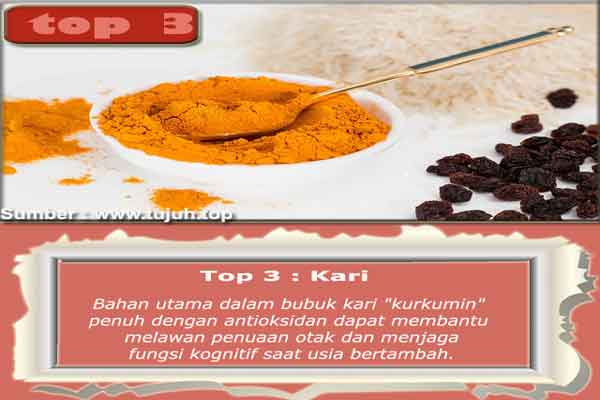 Top 4 Kari Top 7 Makanan Nutrisi Terbaik Untuk Otak