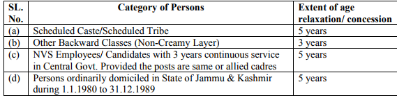 Navodaya Vidyalaya Samiti Recruitment Navodaya Vidyalaya Samiti Recruitment