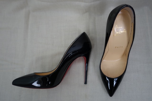 louboutin pigalle 100mm black patent