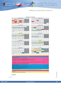 Calendario escolar curso 2020/21