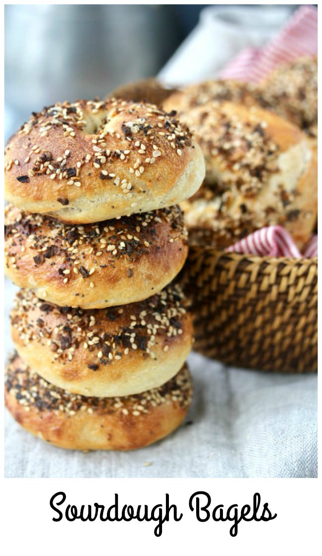 Everything Sourdough Bagels with Sesame syrup Everything Sourdough Bagels with sesame syrup