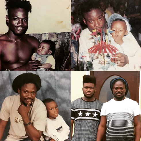 2 Daddy Showkey shares photos of his son..all grown up