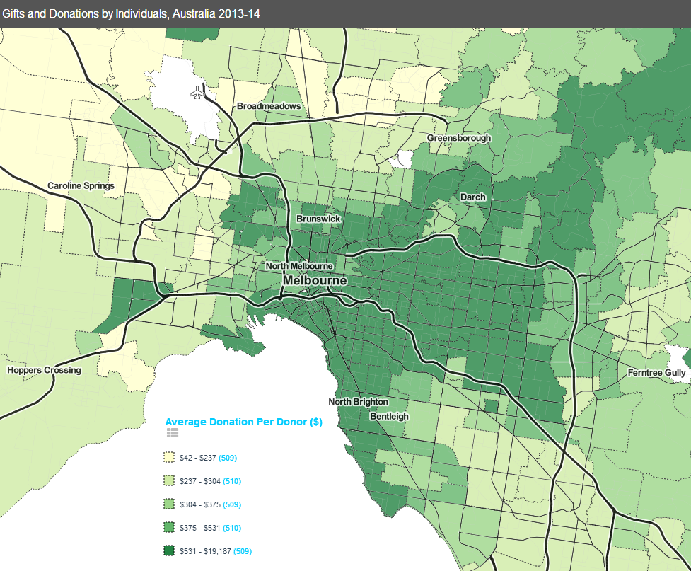 #All-things-spatial: Australian generosity mapped - how charitable are we really?