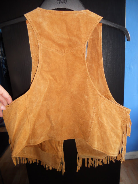 Gilet Cowboy Sans Manches En Daim - Style Hippie à Franges - Vintage Années 70 - Pour Festival Et Déguisement - 8