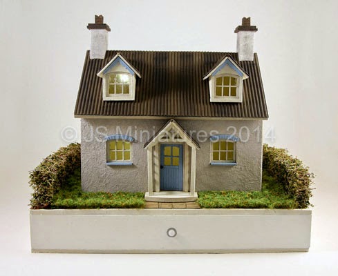 Assembled and landscaped small base kit for BlueBell Cottage